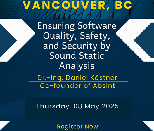 Ensuring Software Quality, Safety, and Security by Sound Static Analysis